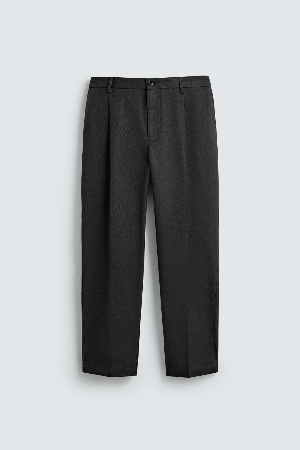 TEXTURED PLEATED TROUSERS - Zara фото 6