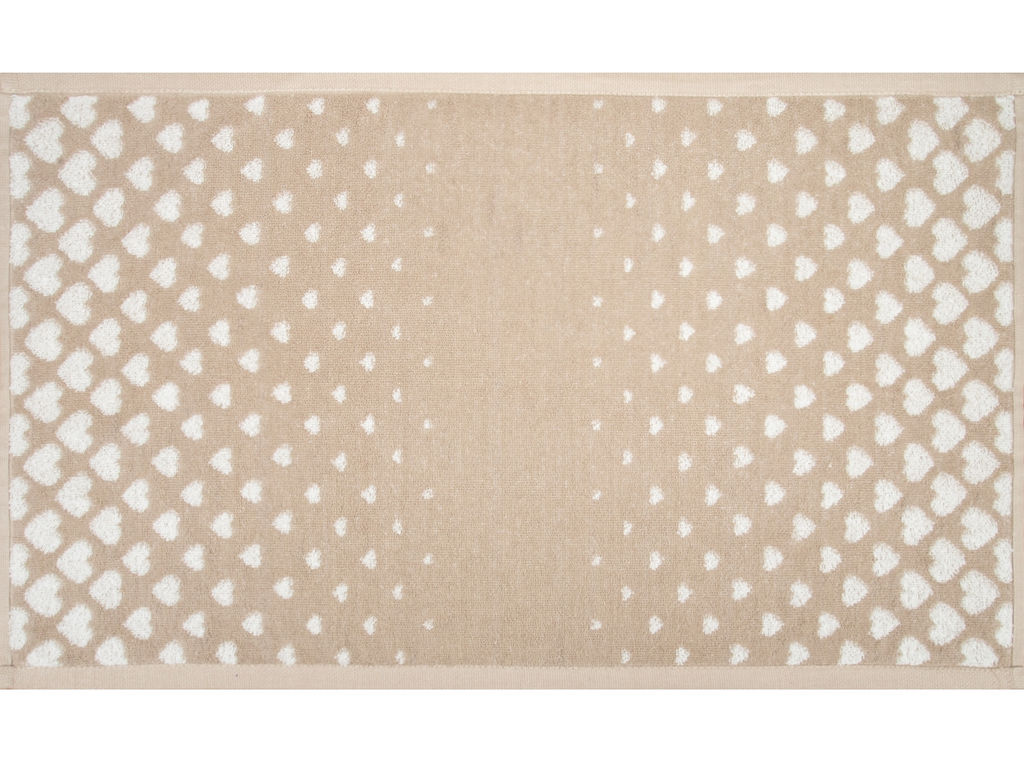 Полотенце махровое 6с104.511ж2 Градиент сердца(лен3) 67х40см