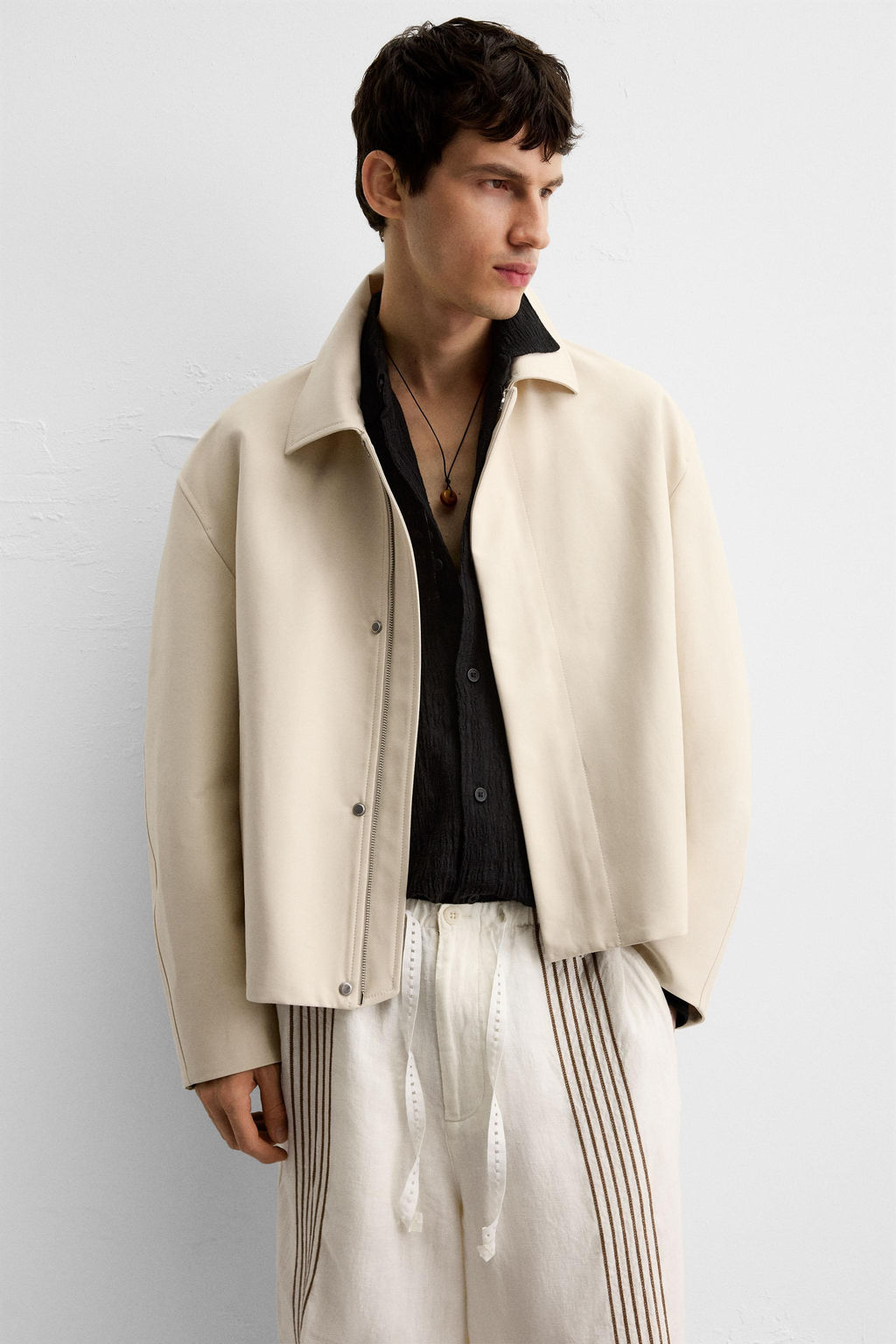 RELAXED FIT BOMBER JACKET - Zara фото 5