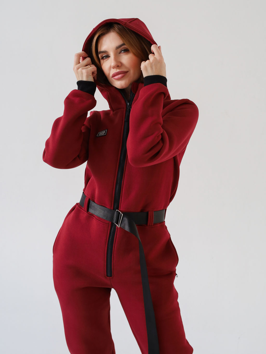 Комбинезон утепленный NOT FOR ALL женский, бордо - Inzibe фото 8