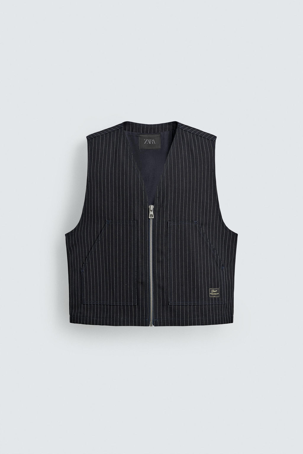 CHALECO DENIM RAYA DIPLOM?TICA / Azul - Zara фото 7