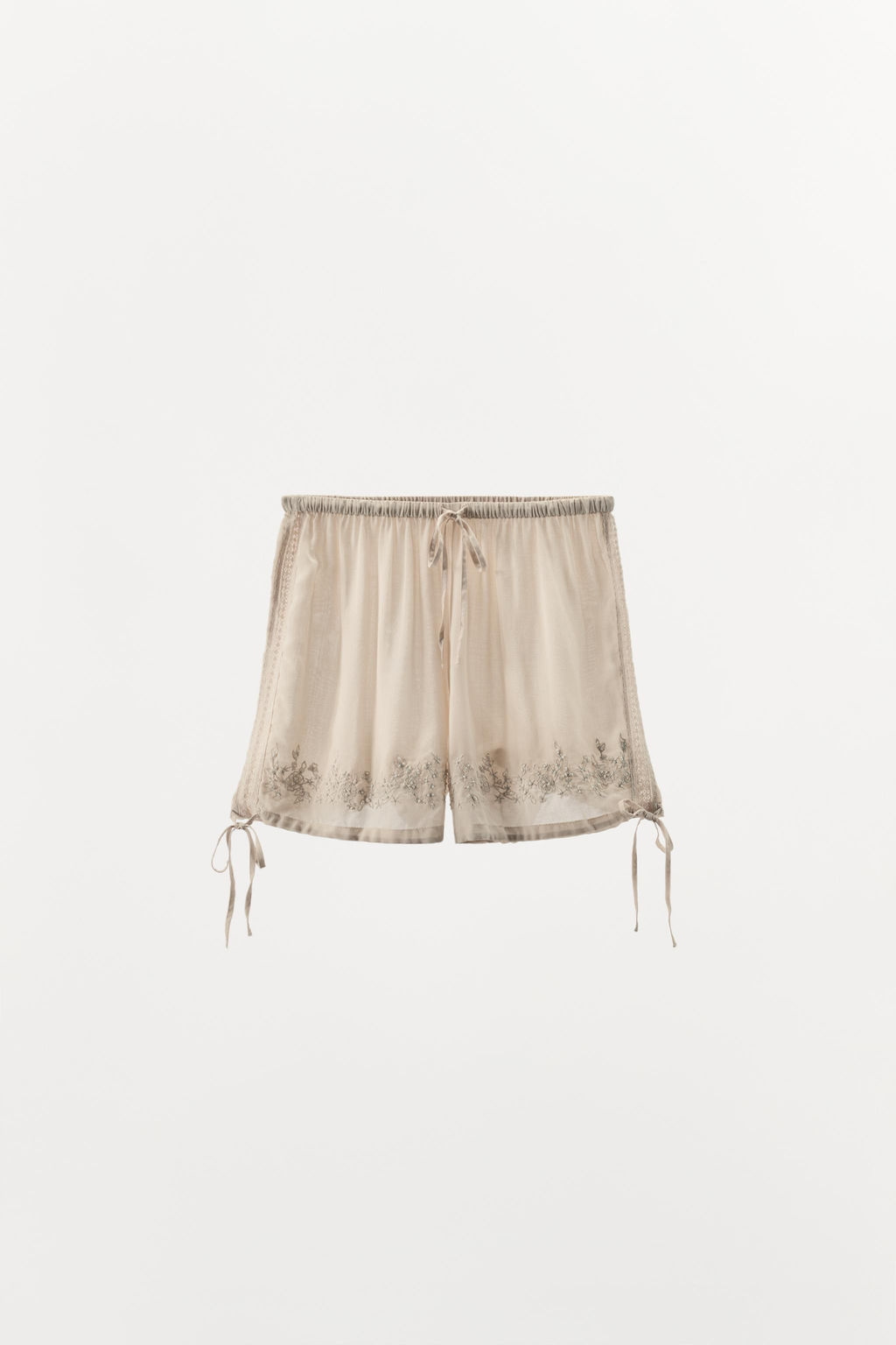 EMBROIDERED BEADED SHORTS - Zara фото 2