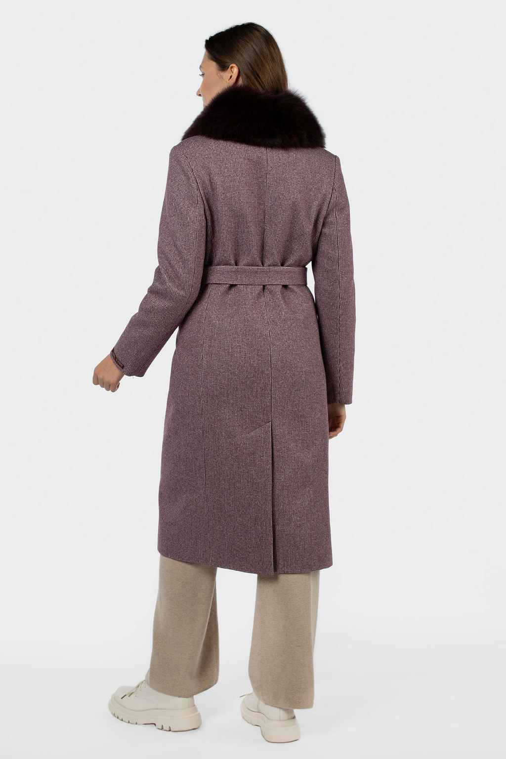 Мех натуральный (песец) Пальто утепленное Термофинн 100 г - El podio фото 4