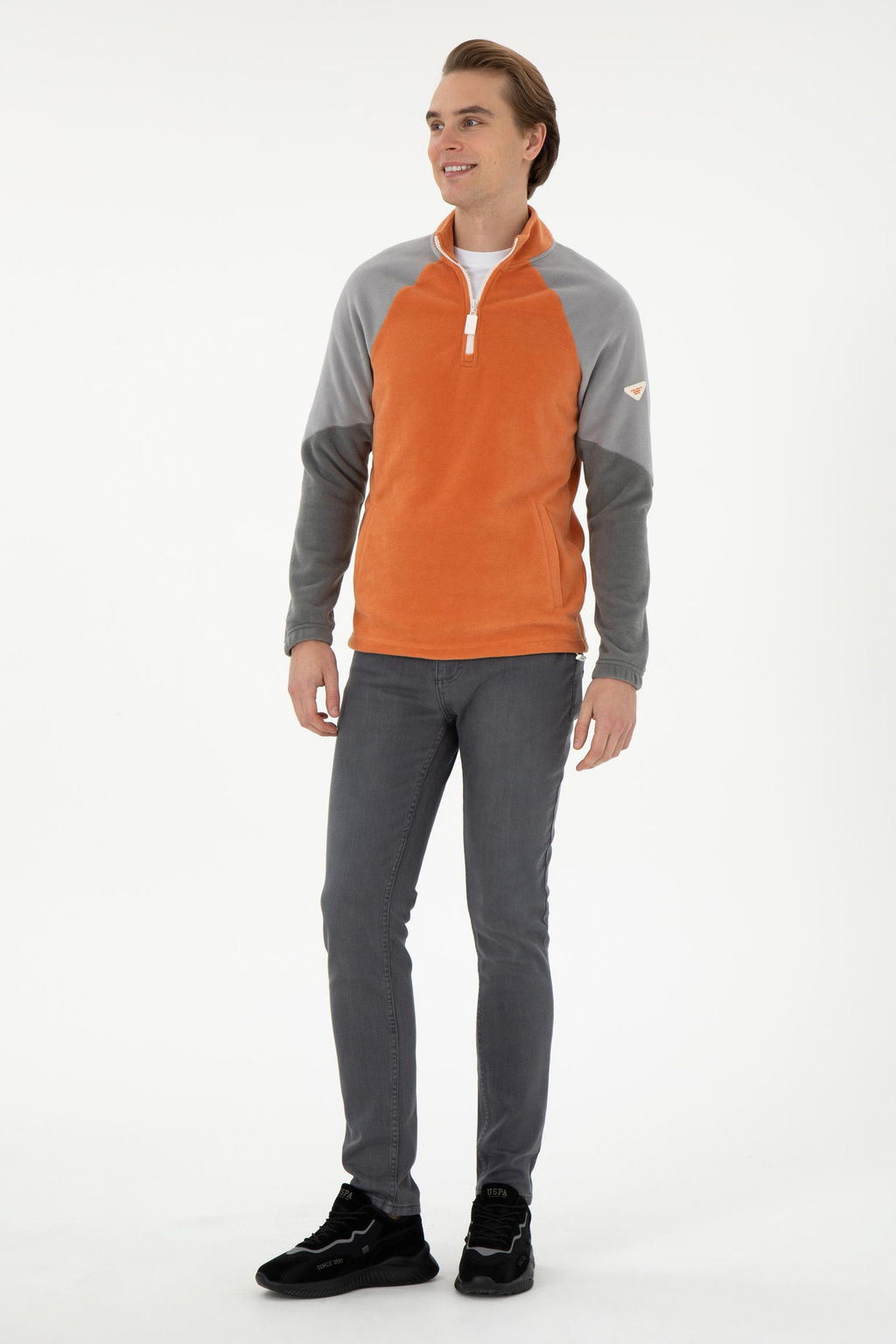 Мужской свитшот цвета корицы Неожиданная скидка в корзине - U.s. polo assn фото 4