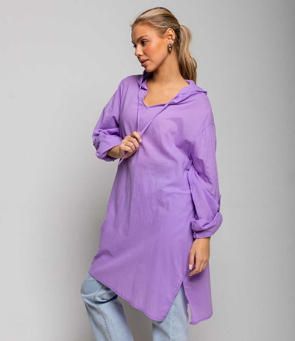 Рубашка #ОБШ1407, сиреневый