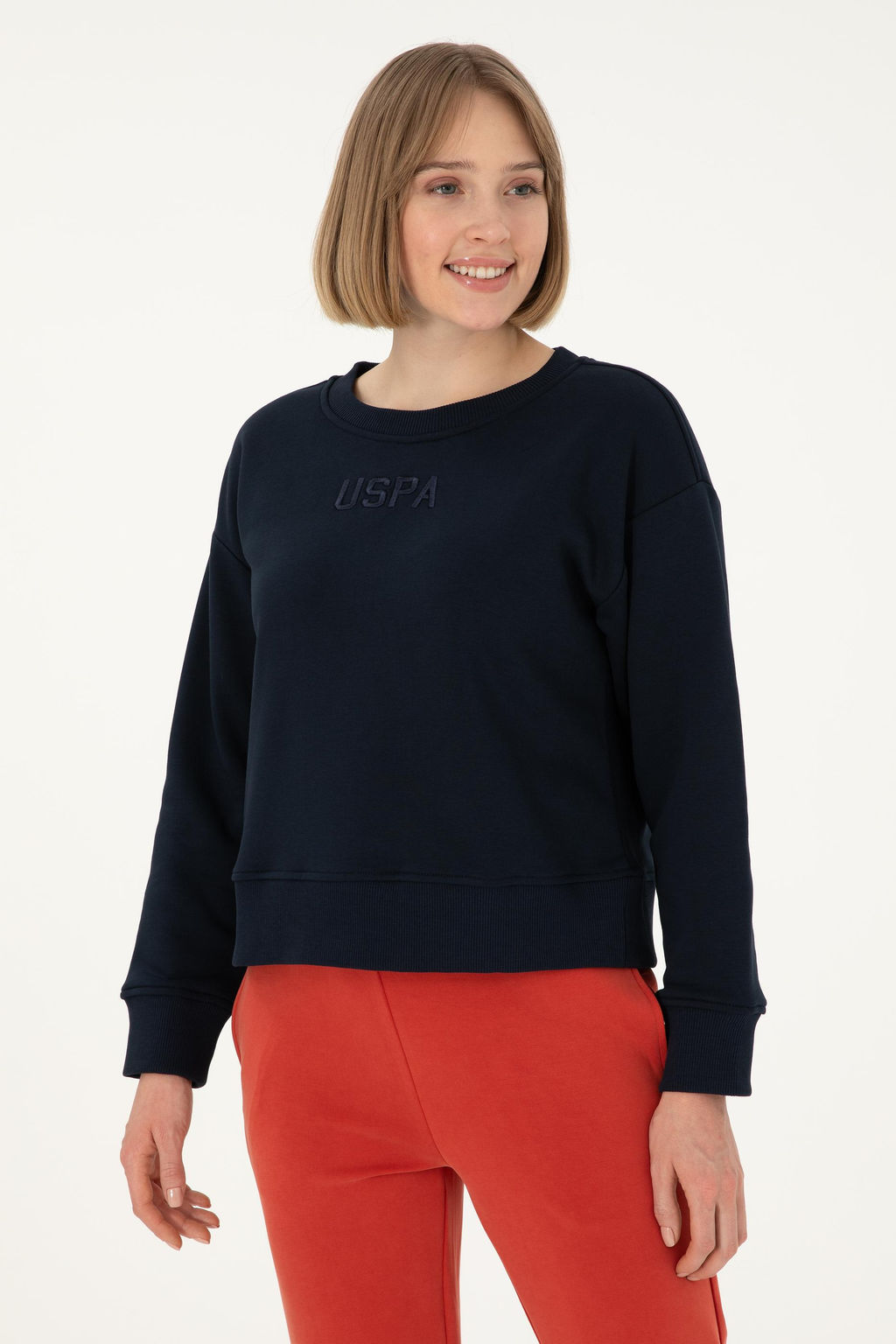 Женский темно-синий свитшот Неожиданная скидка в корзине - U.s. polo assn фото 8