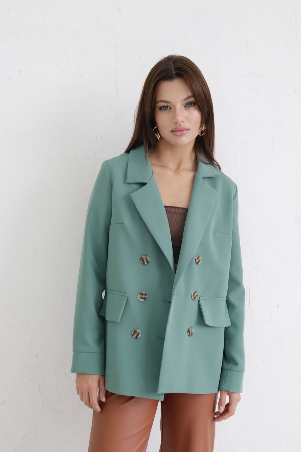 Двубортный жакет с английским воротником - Martichelli фото 119