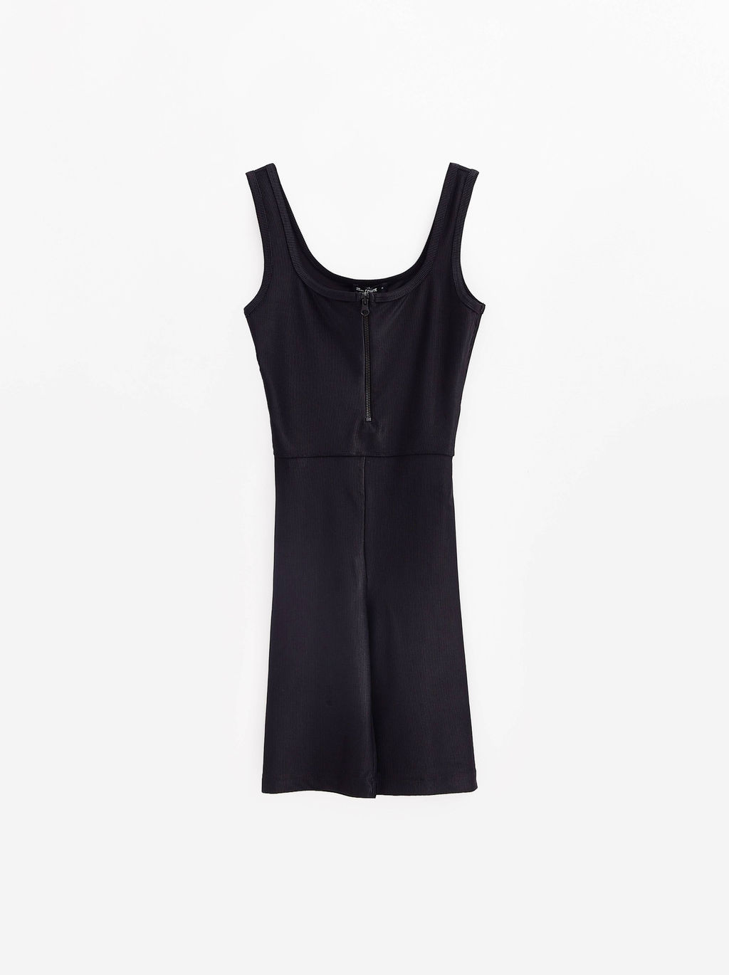 CONTE Укороченный комбинезон в рубчик на молнии LK 2753 black - Conte elegant фото 9