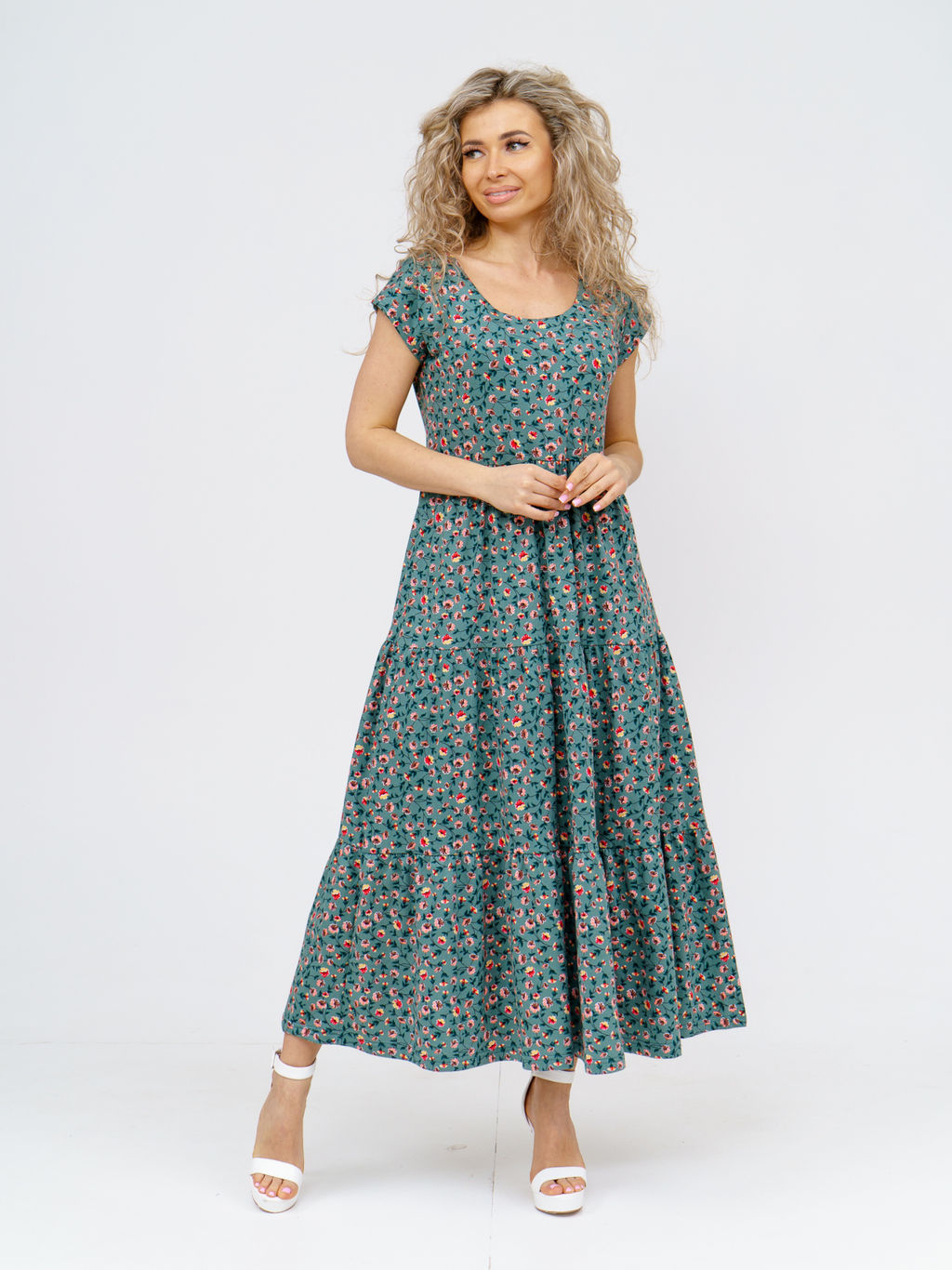 824 Платье "хаки"