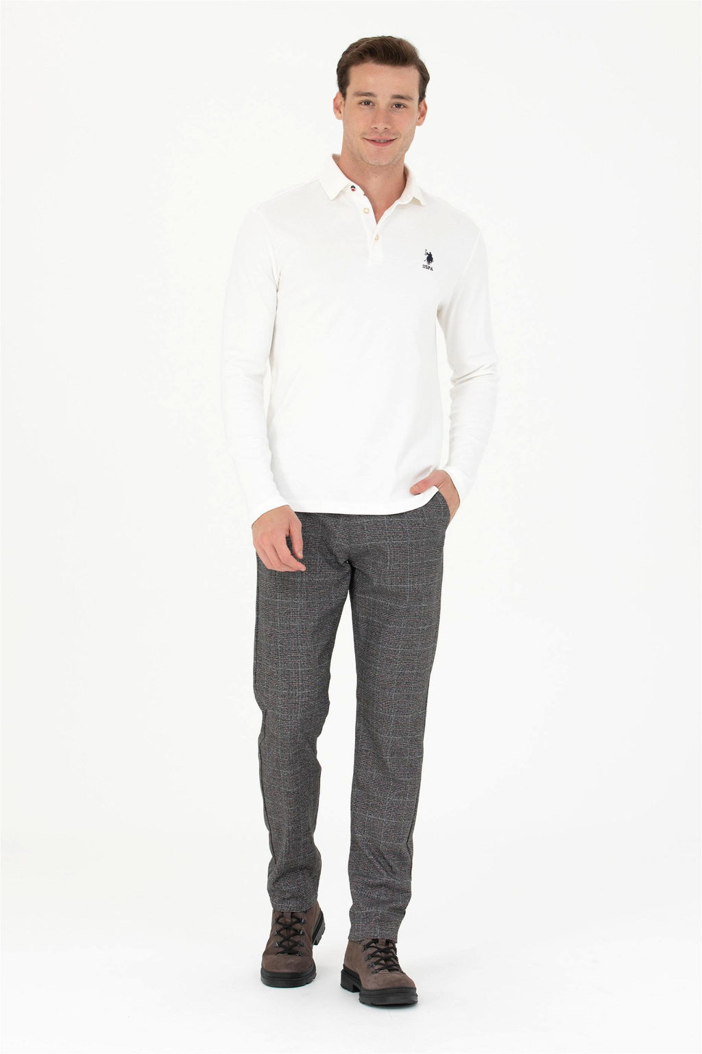 Мужской свитшот цвета экрю Неожиданная скидка в корзине - U.s. polo assn фото 4