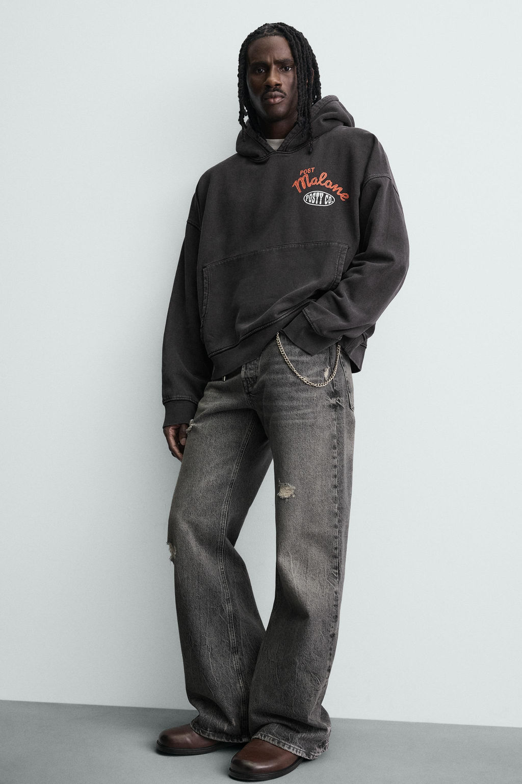 POST MALONE HOODIE - Zara фото 13
