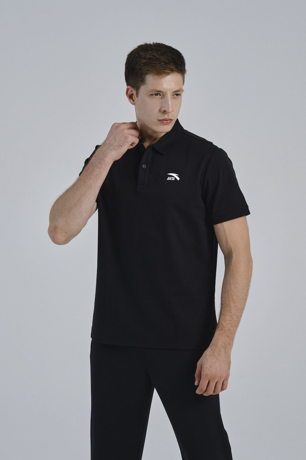 Поло Черный ATSC SS Polo