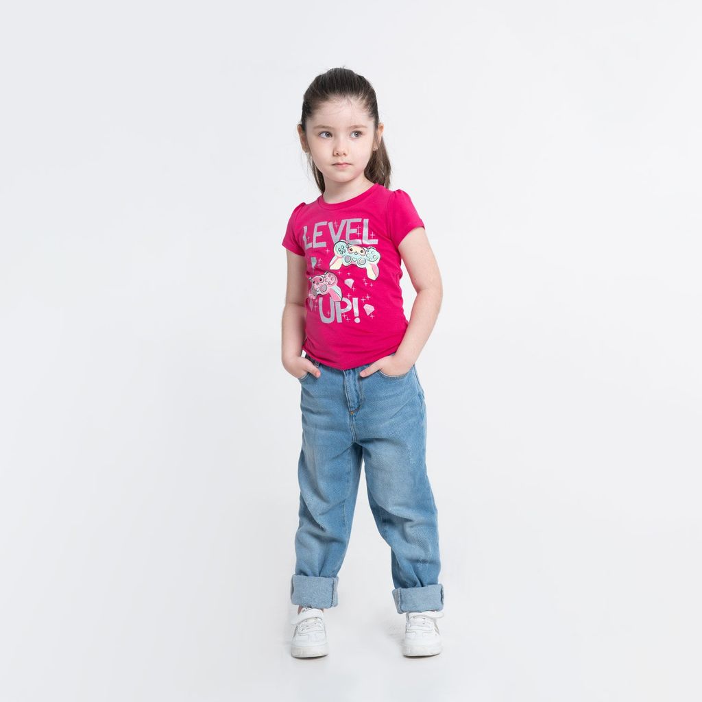 CRB wear/CWKG 62961-46 Футболка для девочки, фуксия/Ex.Cherubino  фото 4