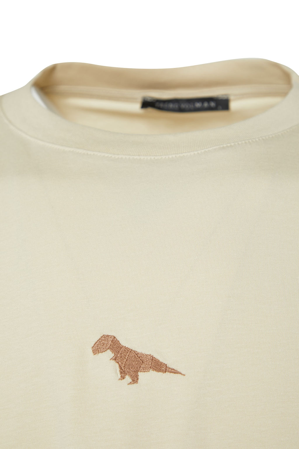 Tas Oversize/Genis Kesim Bisiklet Yaka K?sa Kol Dinozor Islemeli T-Shirt TMNSS23TS00243