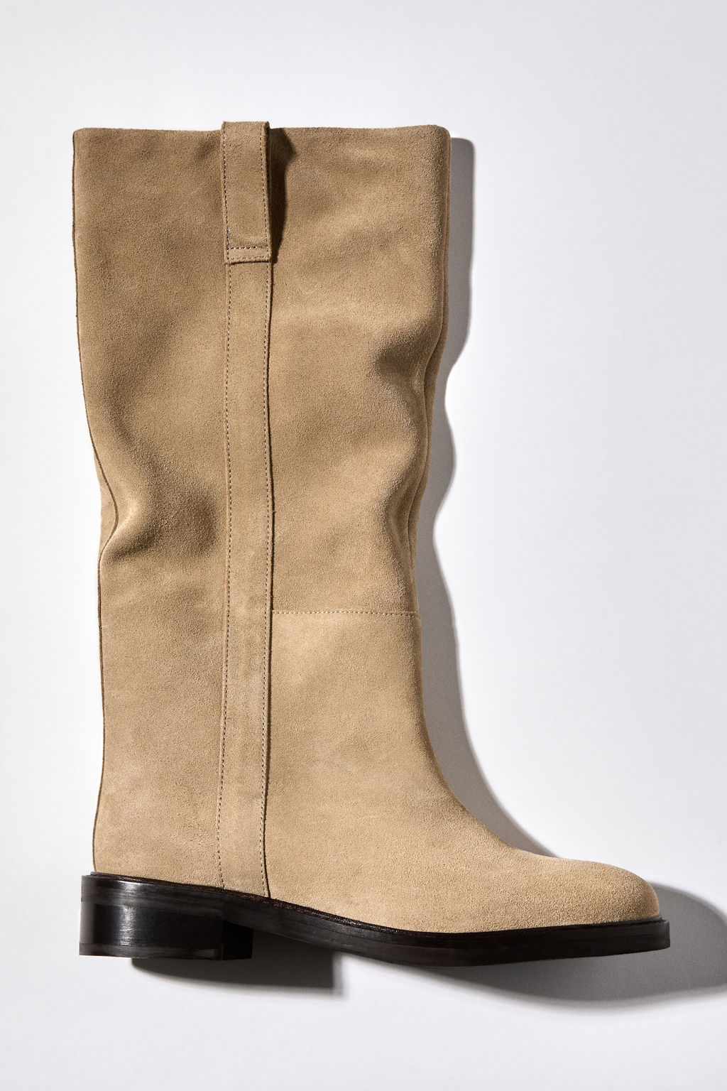 Botas a la rodilla en serraje afelpado - H&m фото 3