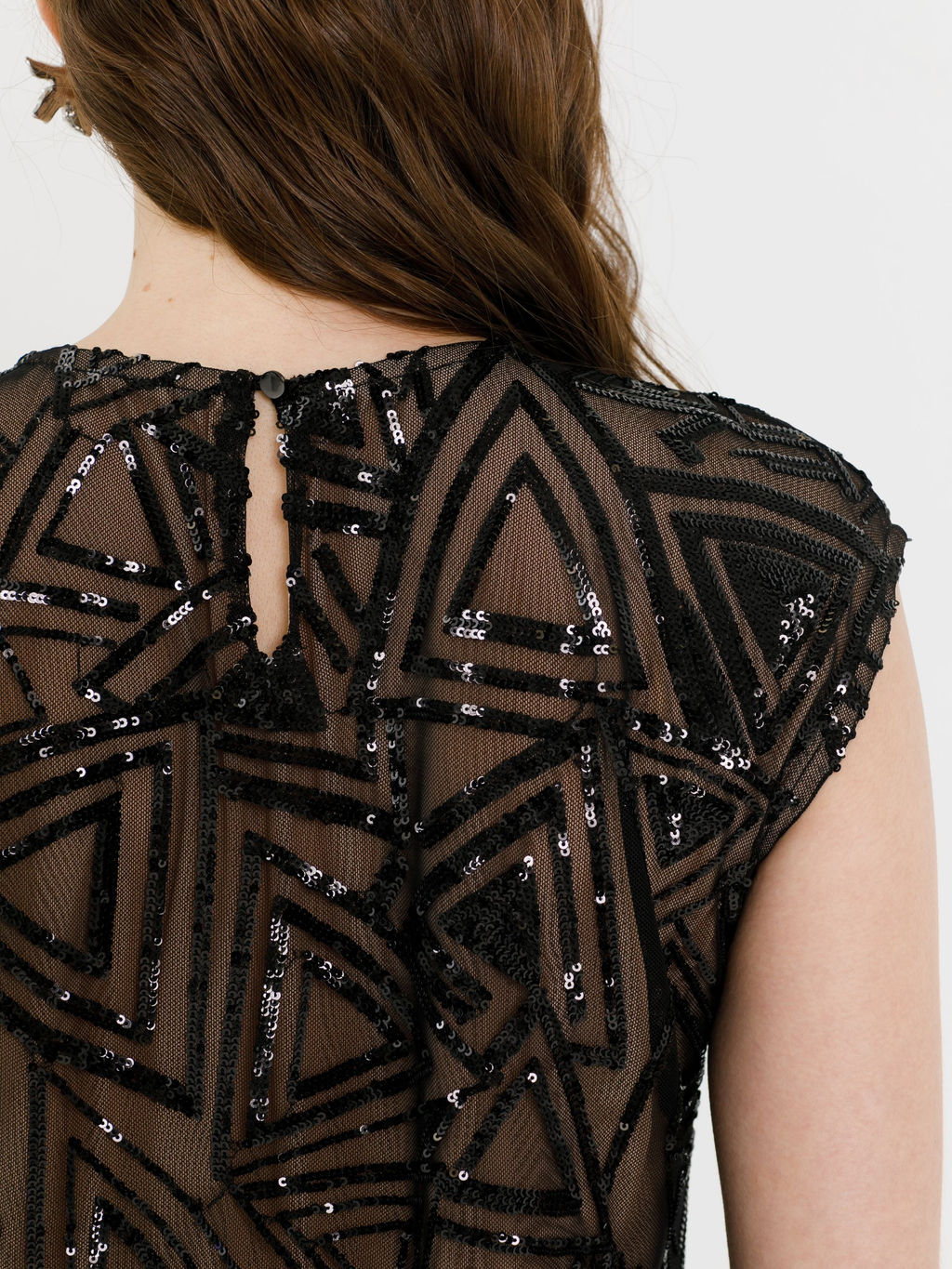 Блузка из сетки с пайетками Новый год - Stilla фото 11