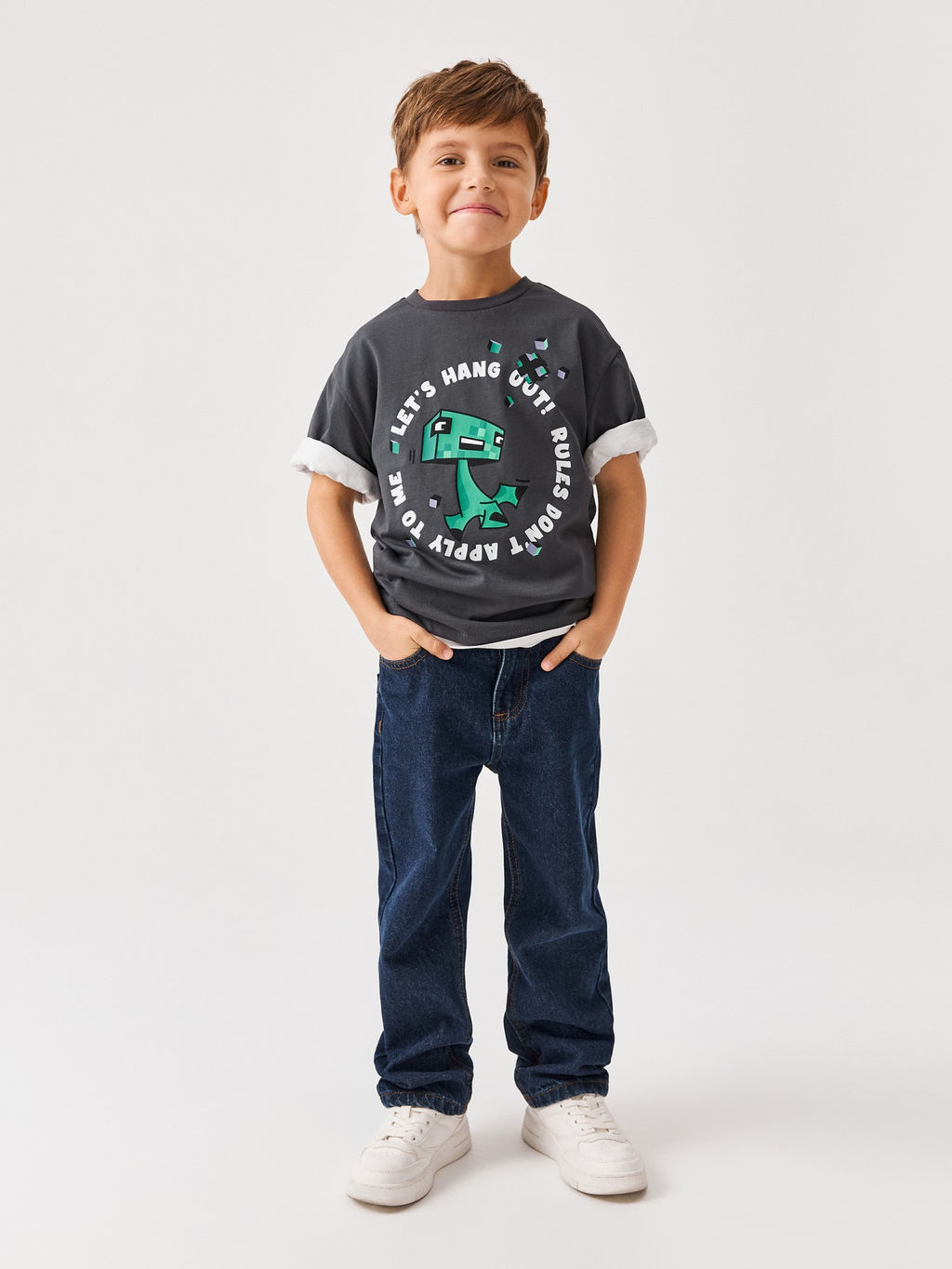 ACOOLA / Футболка детская для мальчиков Volga темно-серый  фото 7