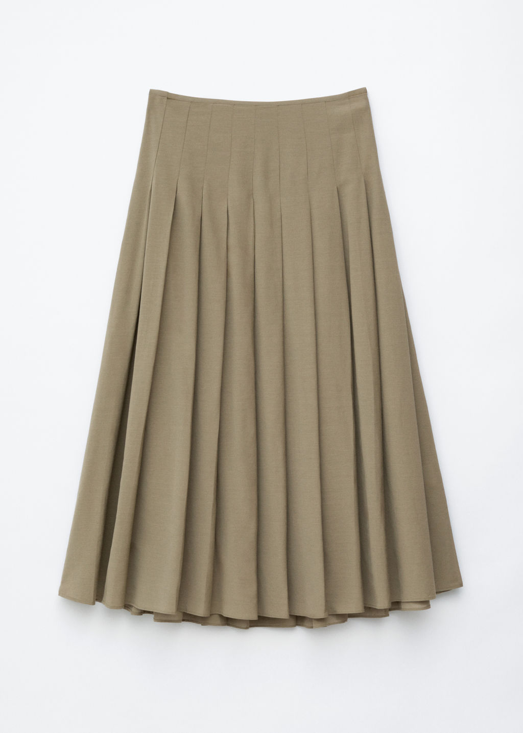 Falda midi plisada