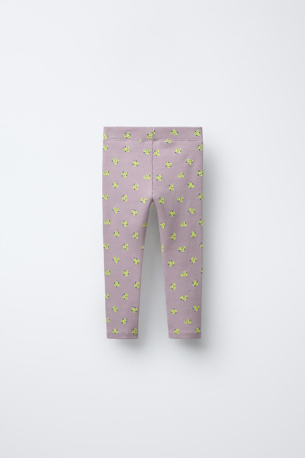 RIBBED PRINTED LEGGINGS - Zara фото 20