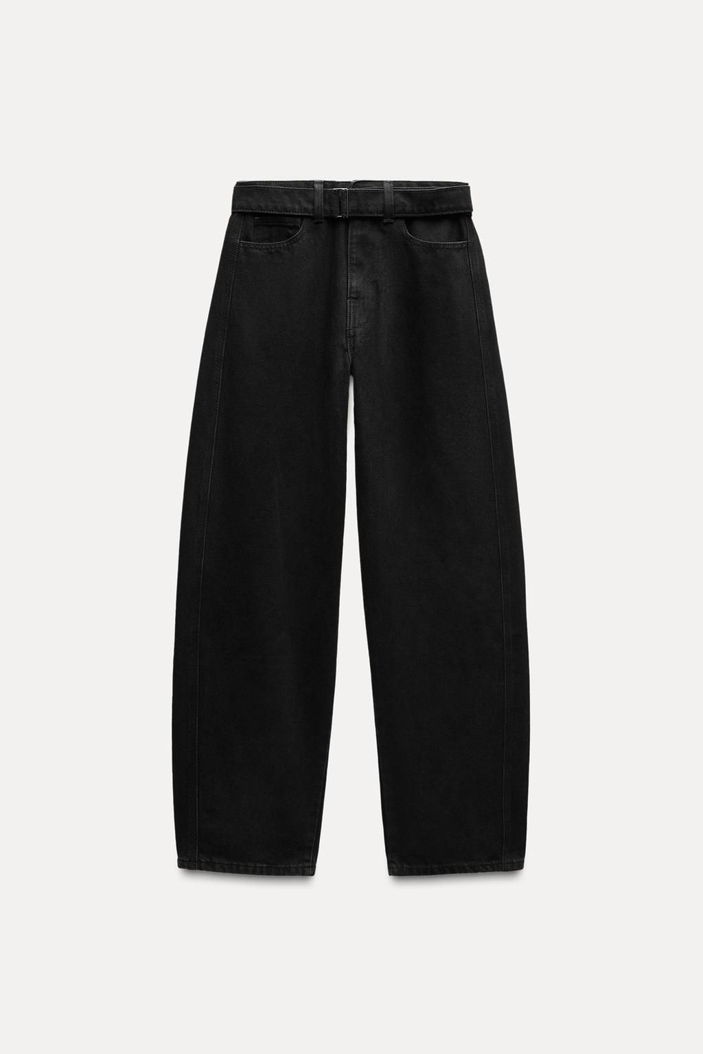 ZW COLLECTION STRAIGHT-LEG MID-RISE JEANS - Zara фото 7