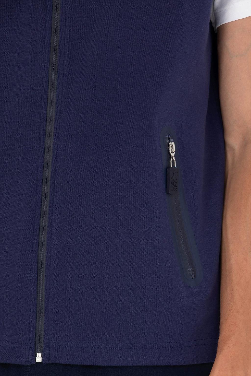 U. S. Polo Assn Мужская темно-синяя толстовка с капюшоном - U.s. polo assn фото 7