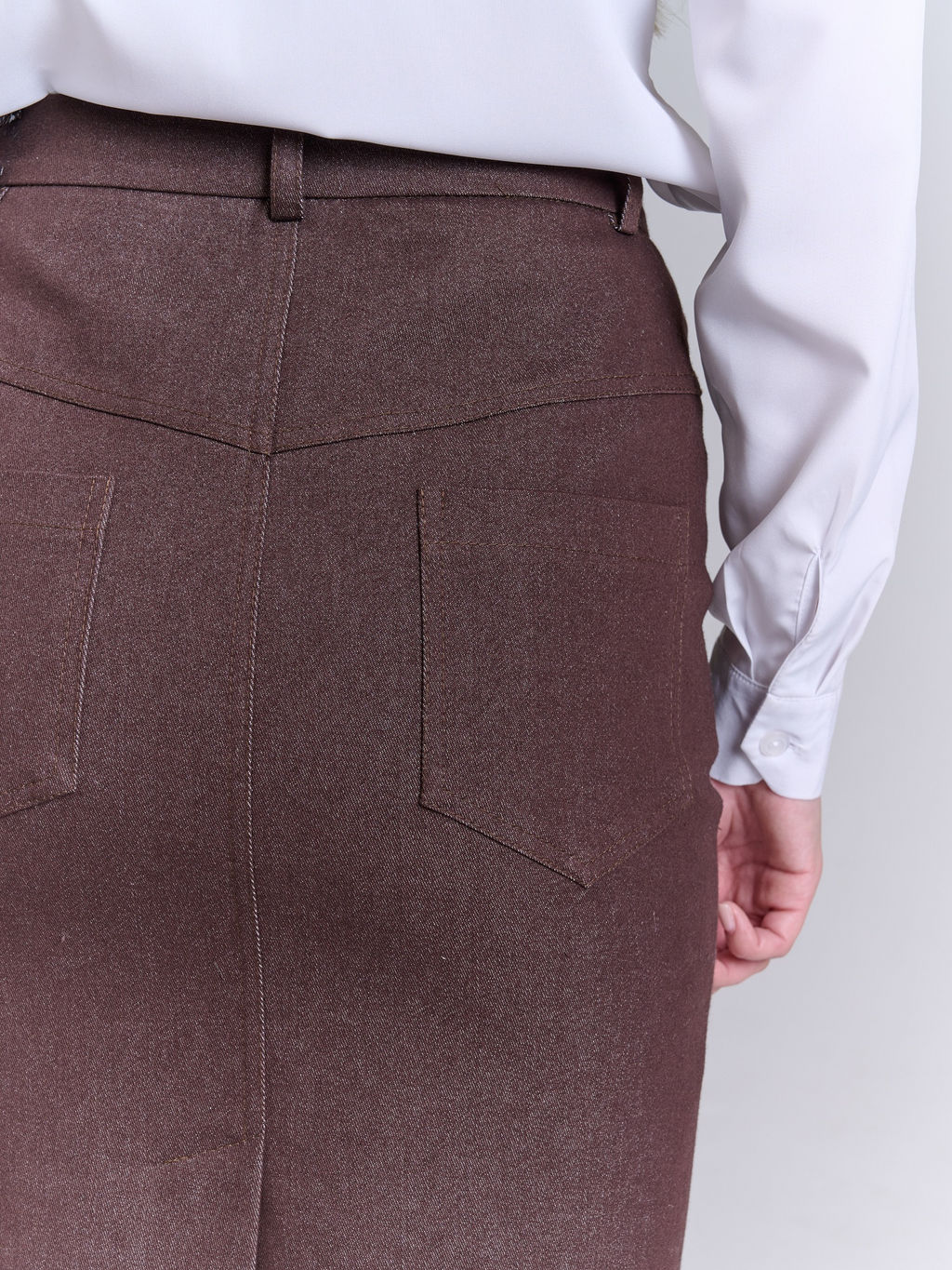 Джинсовая юбка прямого кроя