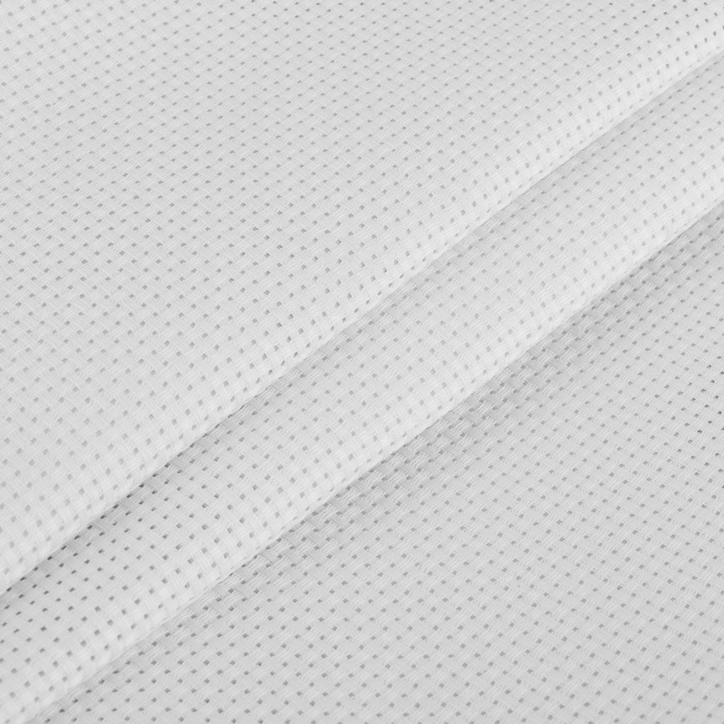 Канва K03 Gamma Aida №11 ФАСОВКА 100% хлопок 50 х 50 см  2 см белый