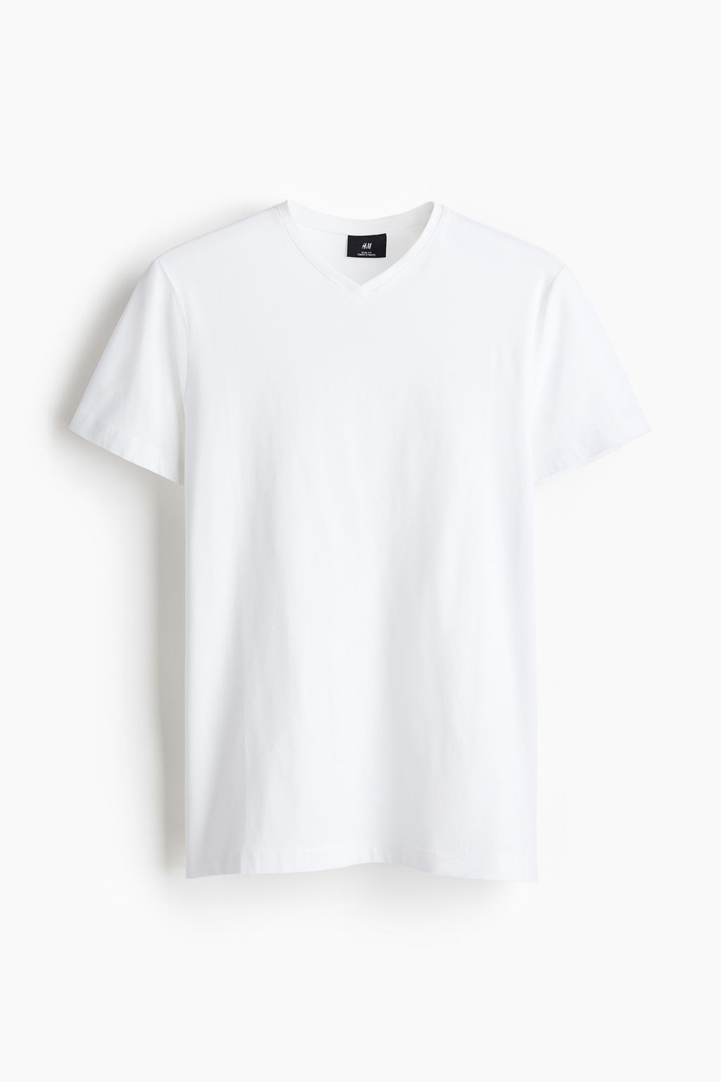 Camiseta con escote de pico Slim Fit - H&m фото 3