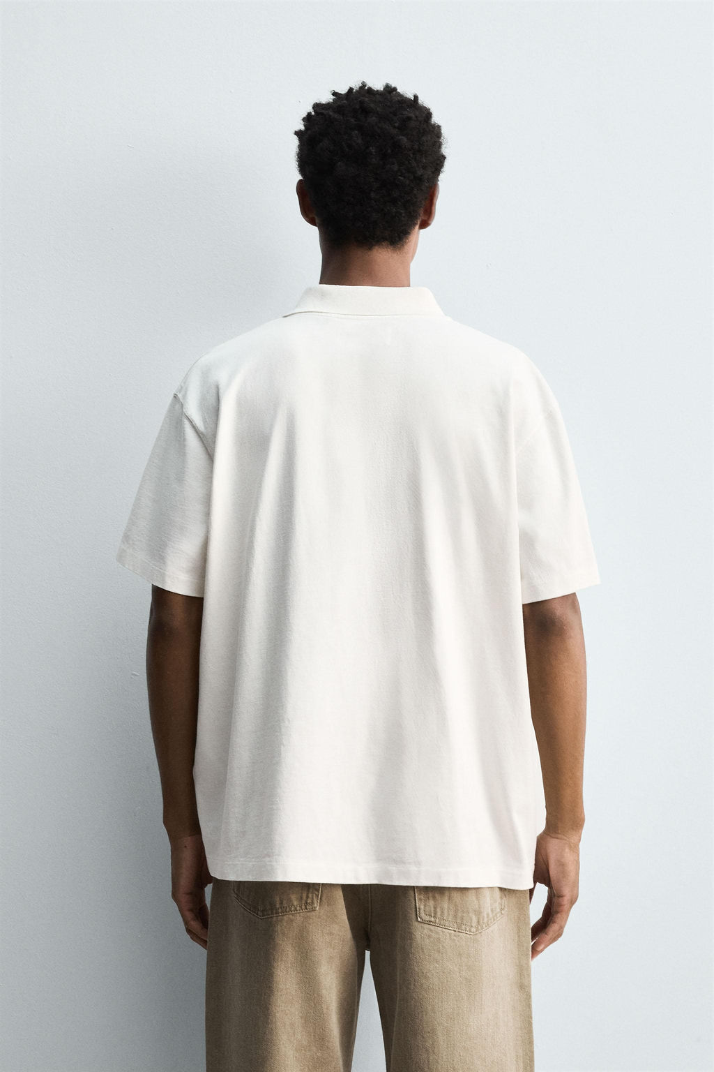 WASHED REGULAR FIT POLO SHIRT - Zara фото 3
