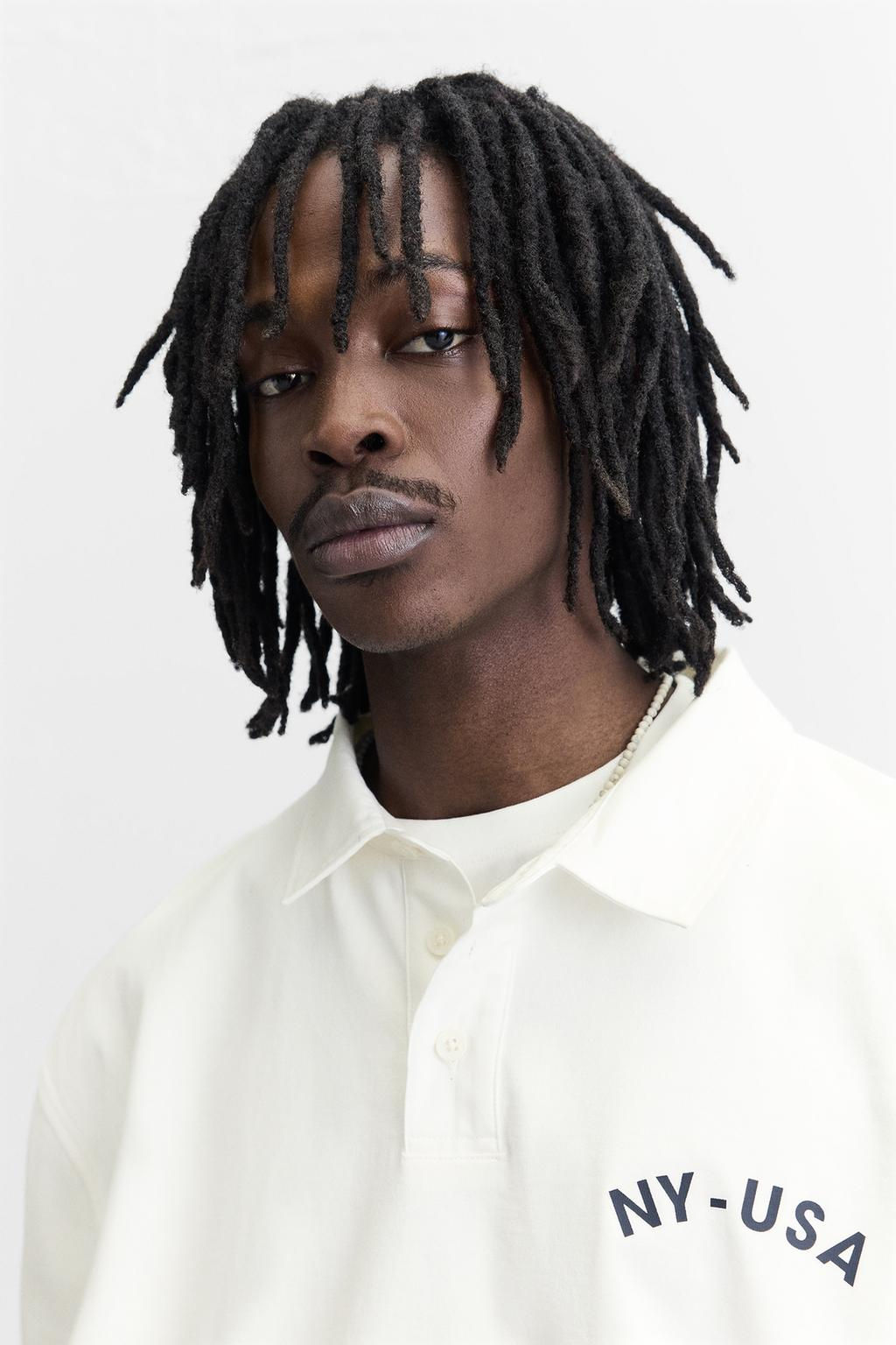 POLO SHIRT WITH CONTRASTING STRIPES - Zara фото 5