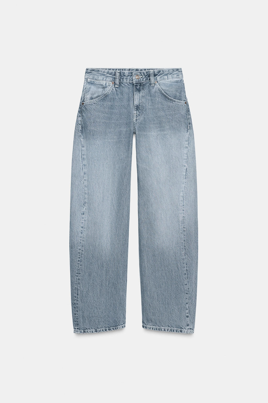 TRF CROPPED JEANS WITH DISPLACED SEAMS LOW-RISE