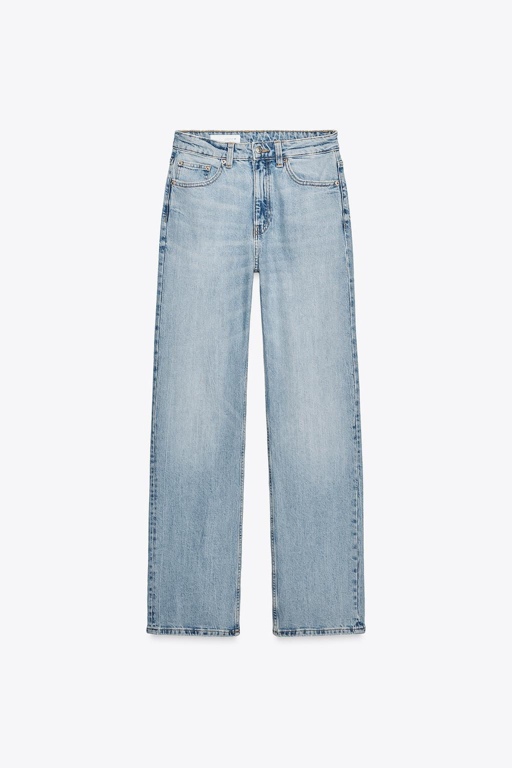 TRF STRAIGHT HIGH-WAIST JEANS - Zara фото 3