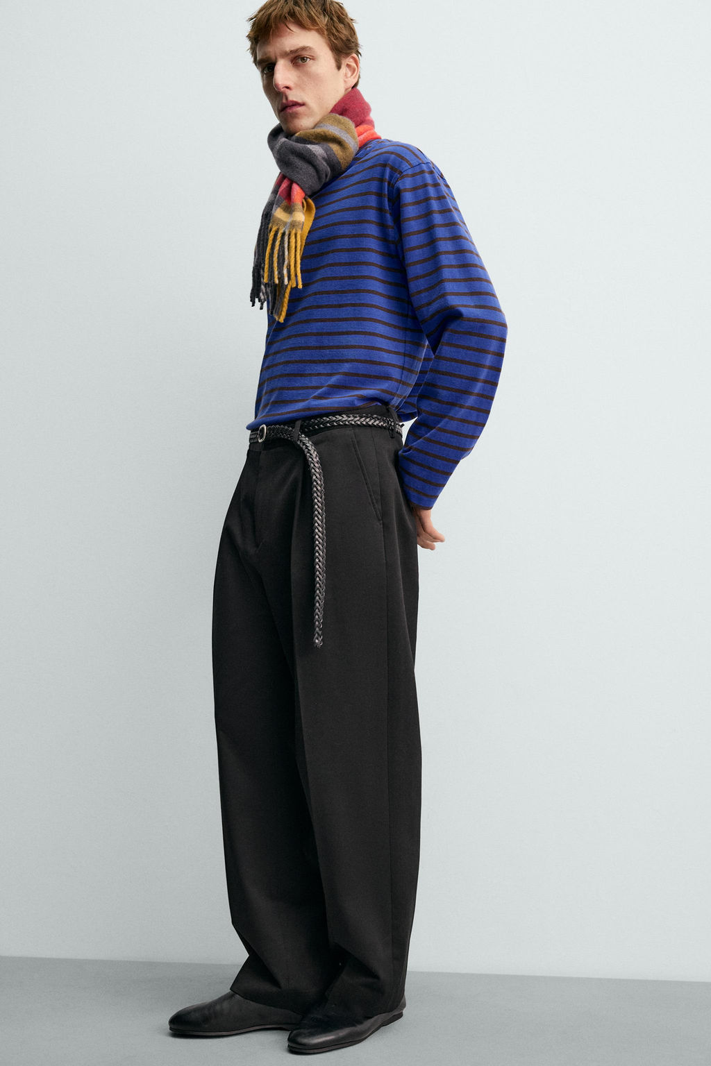 STRIPED JACQUARD T-SHIRT AARON LEVINE X ZARA фото 5