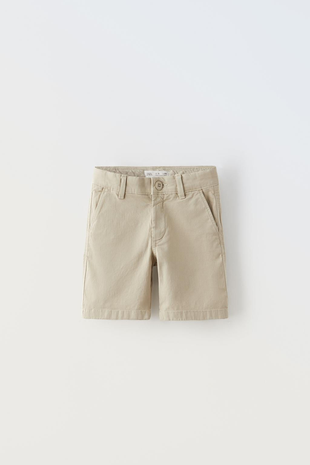 DUZ RENKLI CHINO BERMUDA - Zara фото 2