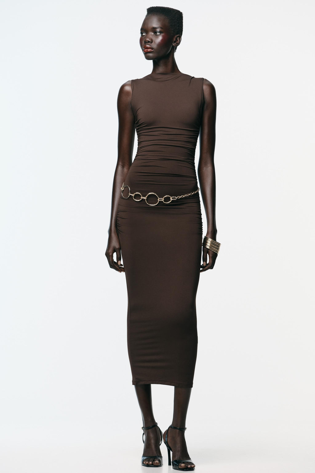 SHELL POLYAMIDE DRESS - Zara фото 10