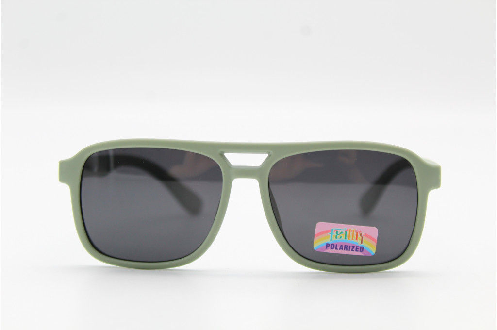 Солнцезащитные очки Feillis Polarized (детские) 66636 49-14-134 зеленые