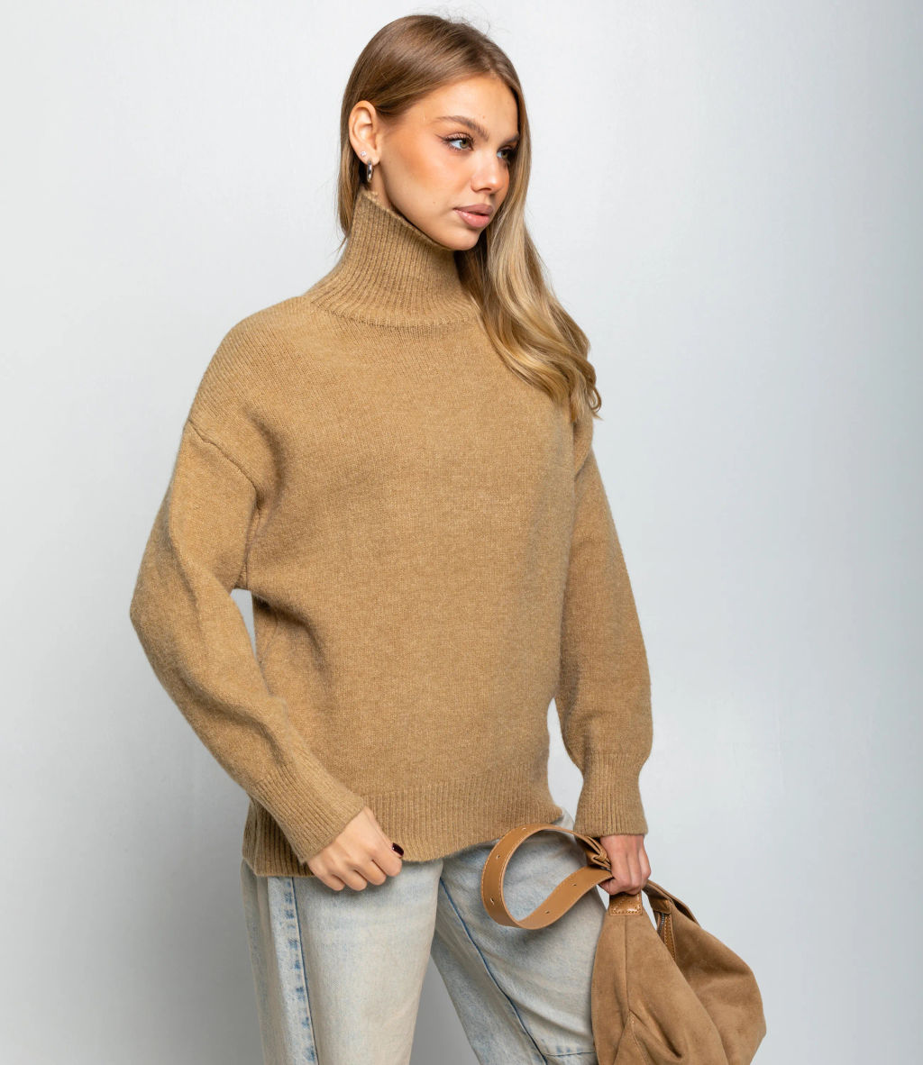 Свитер #КТ2587 (1), светлый хаки - Dommod фото 2