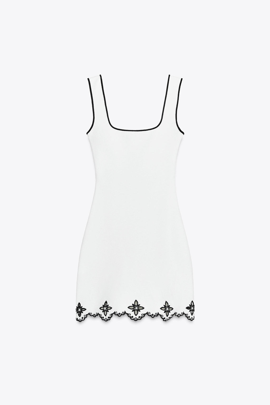 EMBROIDERED DRESS WITH FAUX PEARLS - Zara фото 15