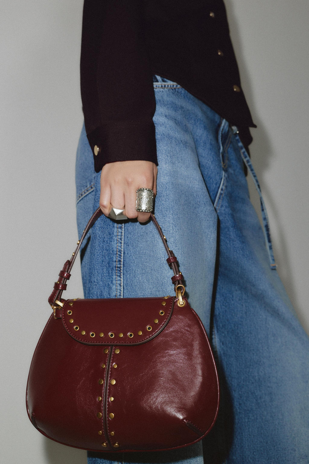STUDDED SHOULDER BAG - Zara фото 2
