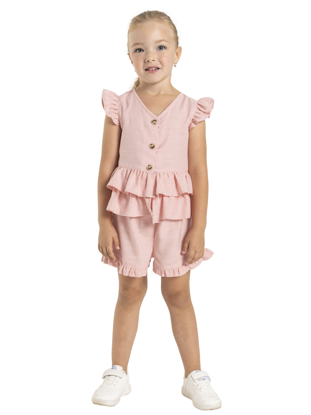 Комп.:блузка,шорты для девочки О56863