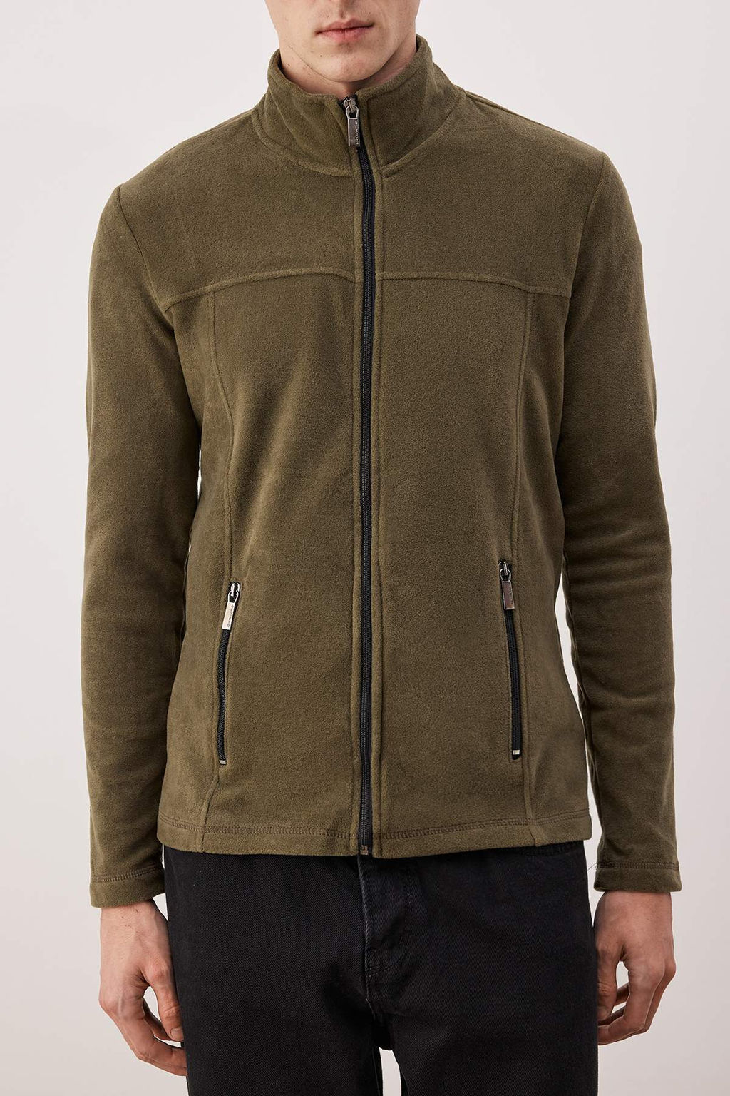 Haki Regular/Normal Kesim Fermuarl? Polar Sweatshirt TMNAW26SW00063