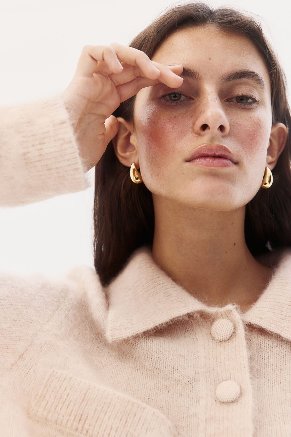 Cardigan en mezcla de mohair con cuello - H&m фото 3