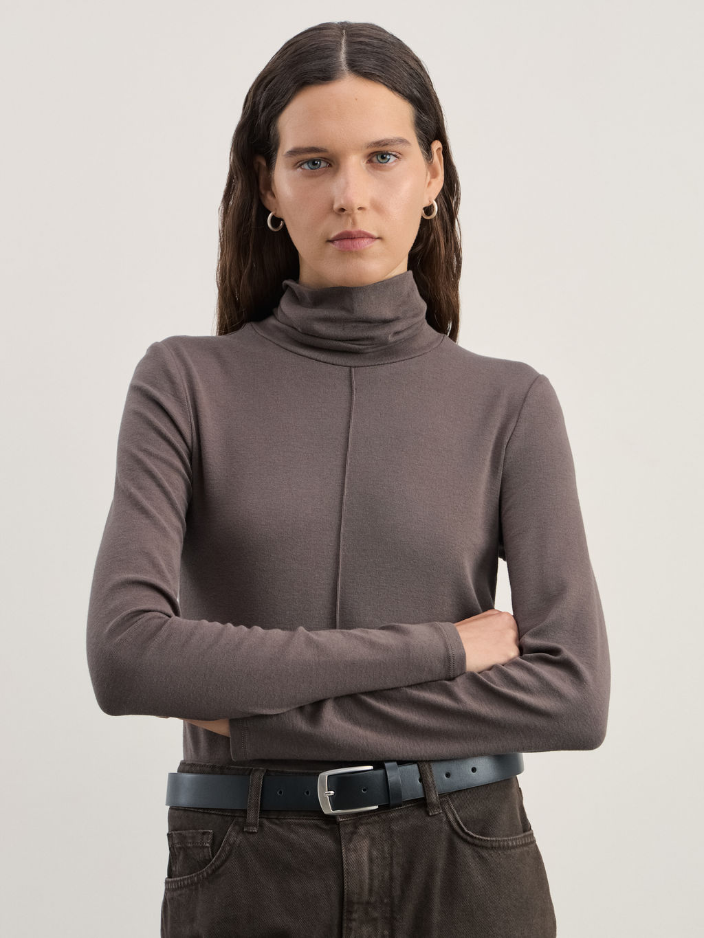 Водолазка из модала со швом / Zarina  фото 2