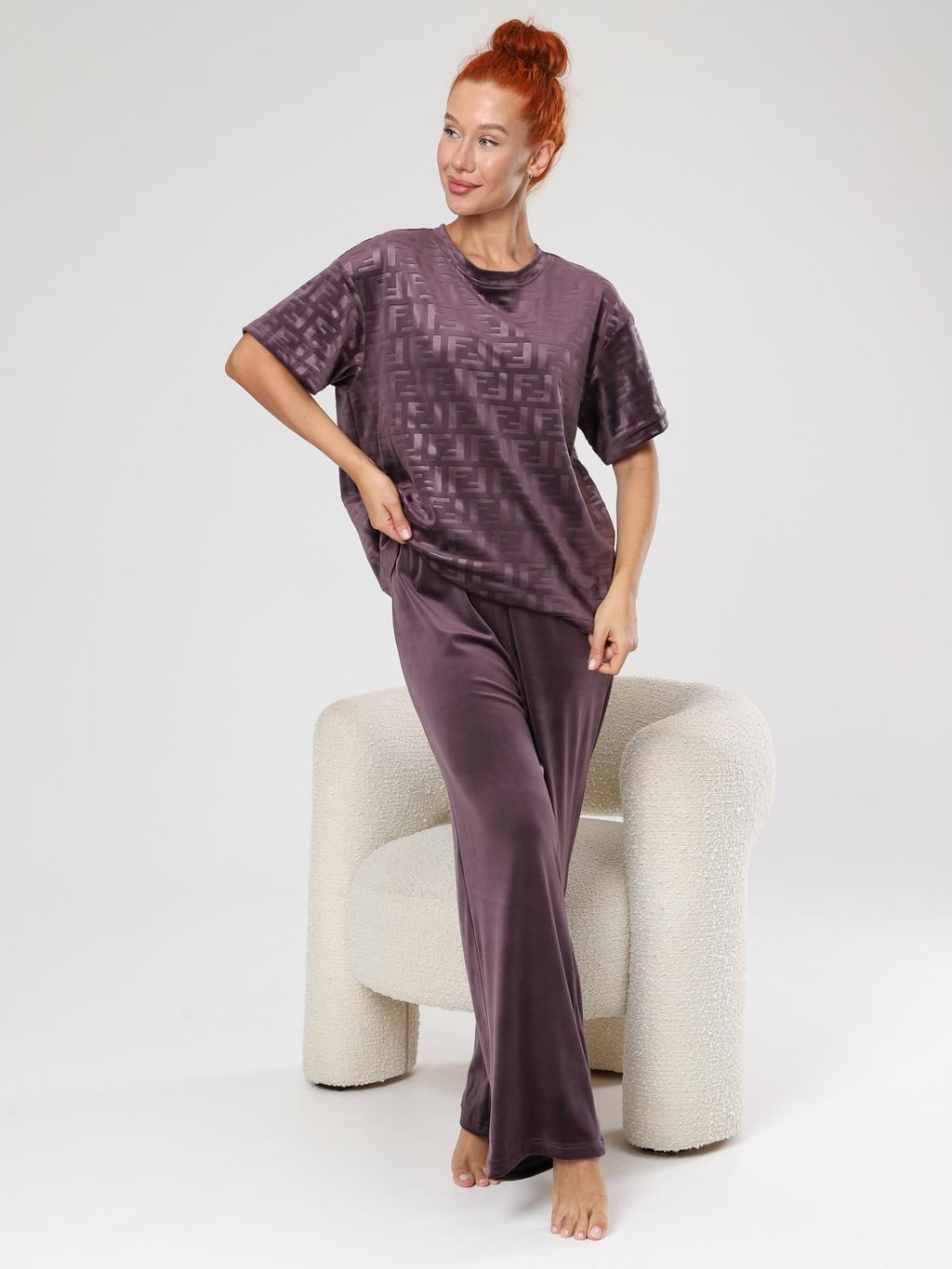 IV-CAPRIZ Элнора-Жаккард - костюм из велюра с лайкрой фото 2