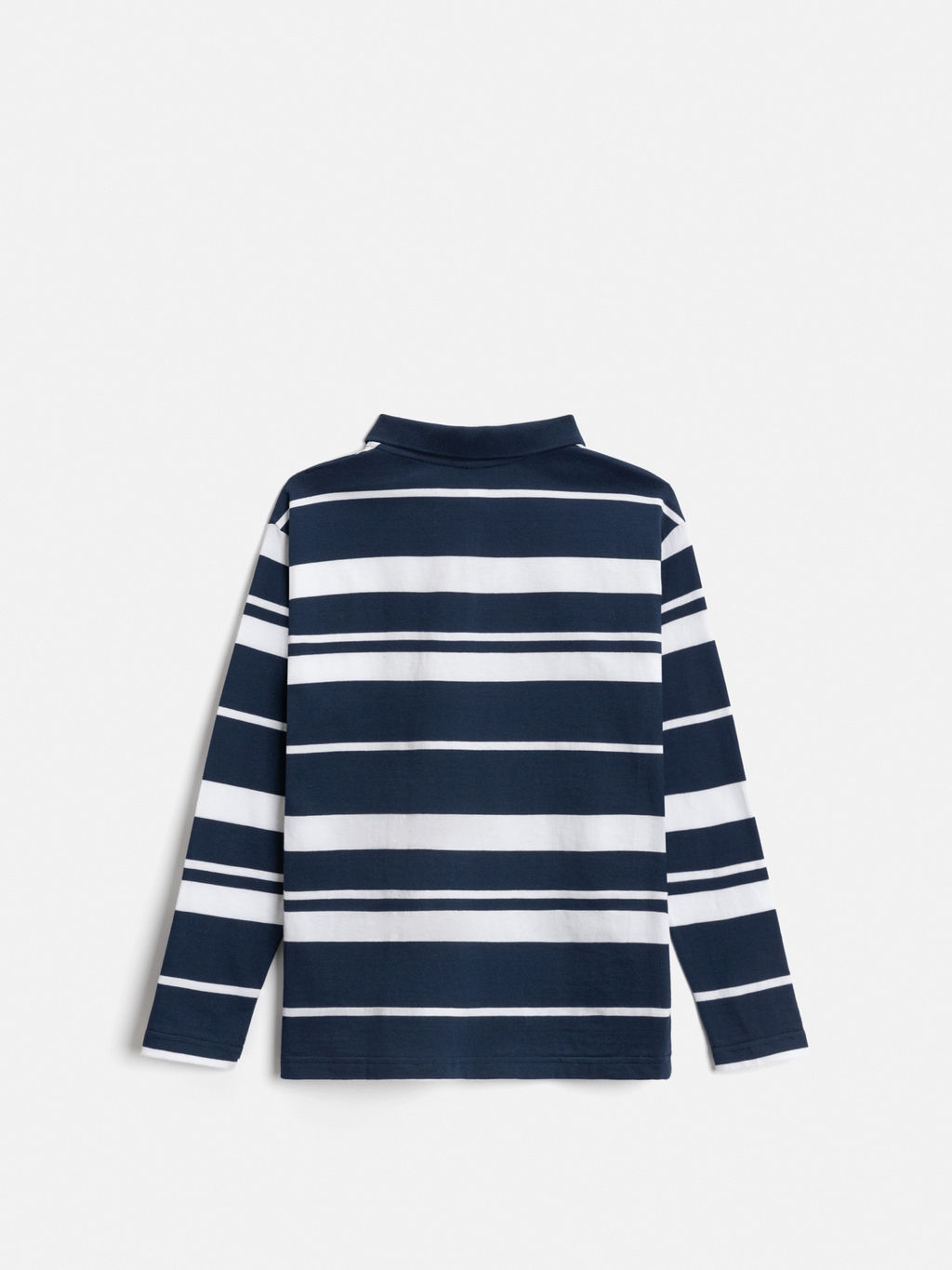 ACOOLA / Джемпер детский для мальчиков Brandir бело-голубой в полоску  фото 2