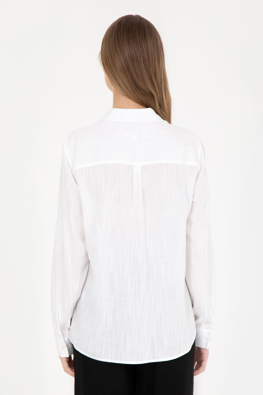 Женская белая рубашка с длинным рукавом - U.s. polo assn фото 12