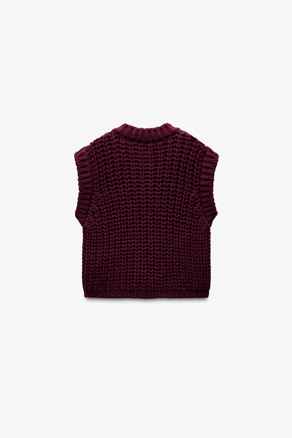 THICK KNIT WAISTCOAT - Zara фото 9
