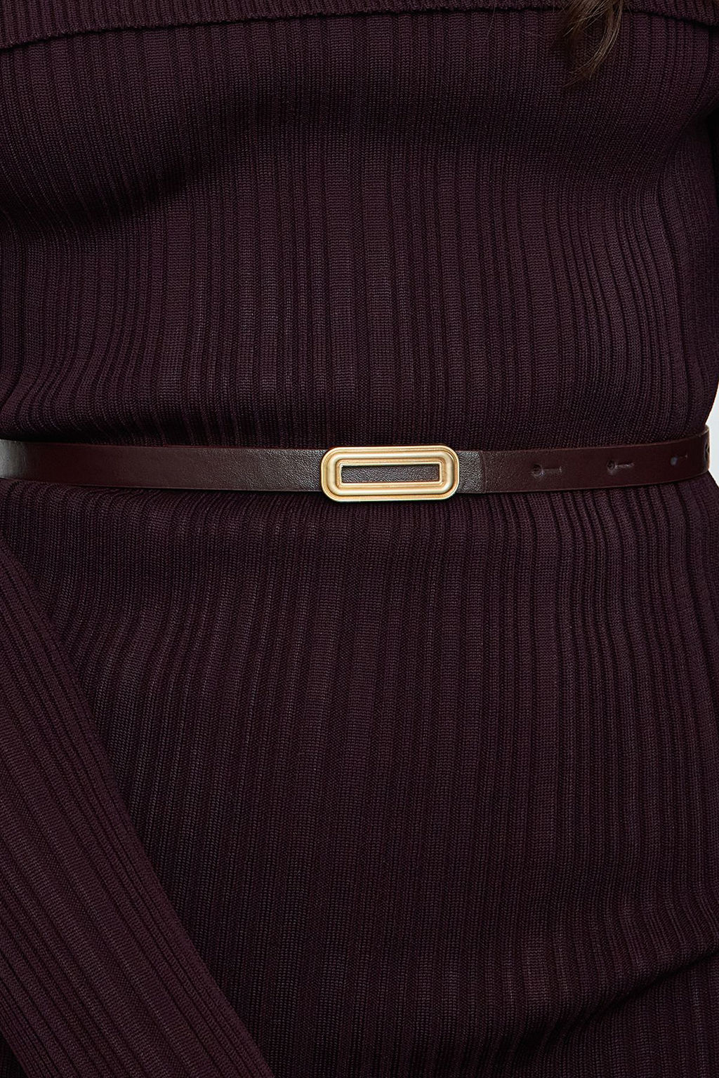 Siyah-Bordo Tokal? 2li Paket Deri Gorunumlu TWOAW25KE00009