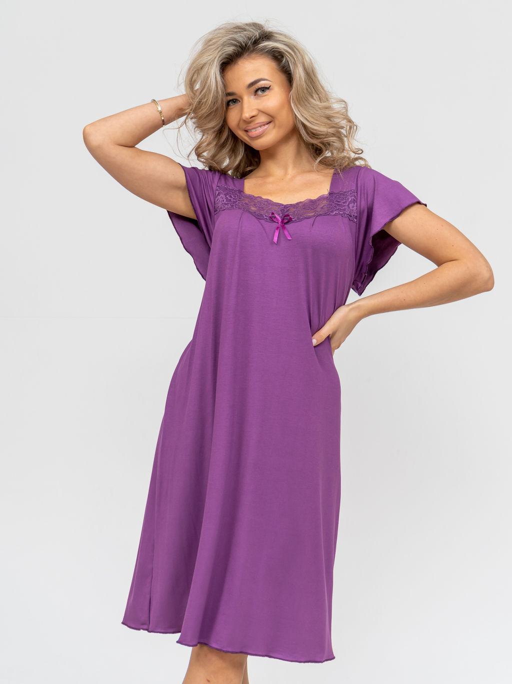 002 Ночная сорочка "Сирень"