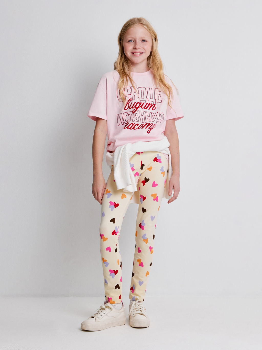 ACOOLA / Брюки детские для девочек (лосины) Dina_lg1 крем  фото 4